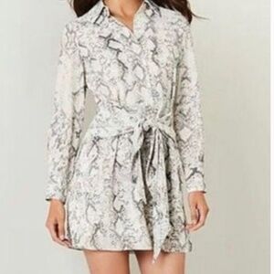 Gianni bini snake skin dress